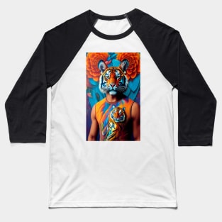 Pop Art - A Surreal Tiger Baseball T-Shirt